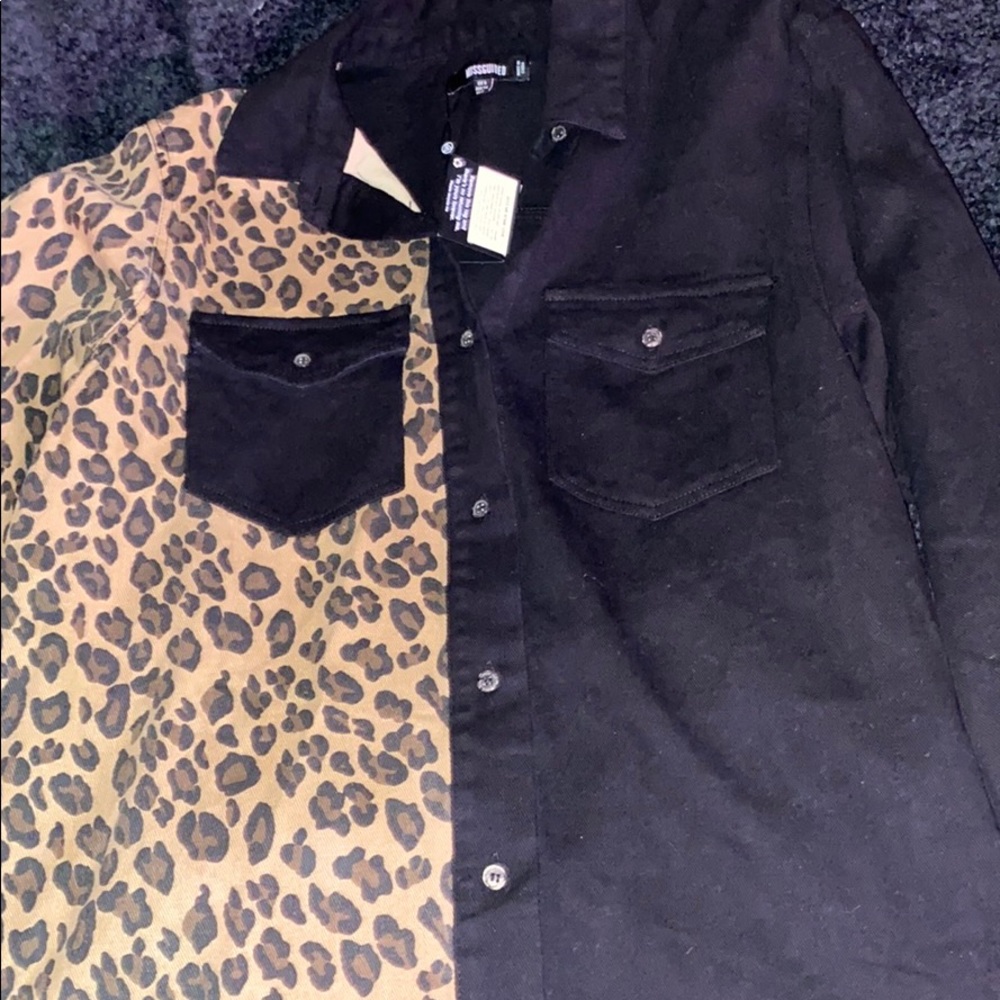 very stylish oversized button up or dress